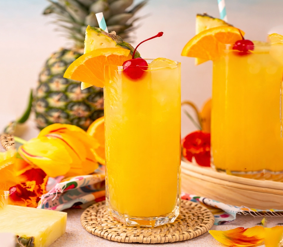 Tropical Golden Crown punch